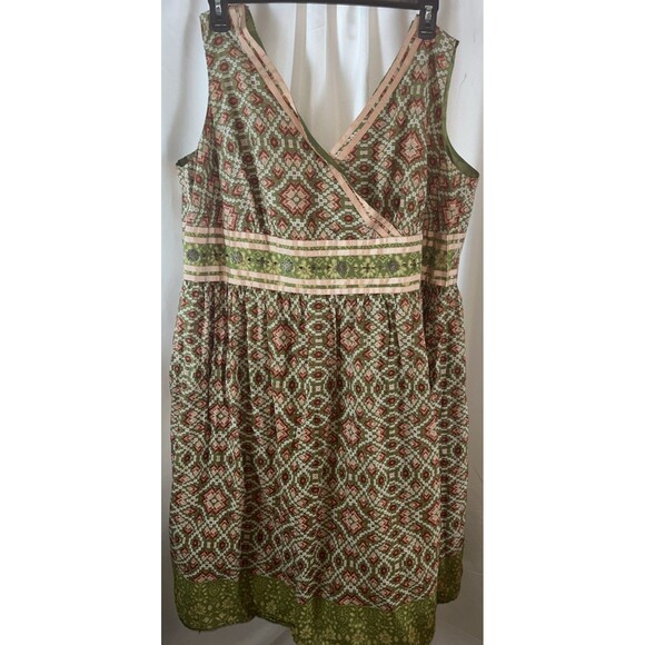 Signatureby Robbie Bee Women’s Plus Midi Dress Size 24W Sleeveless Empire Waist - Picture 1 of 9